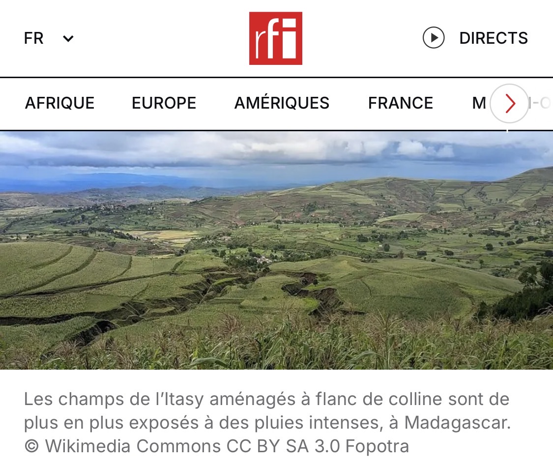 À Madagascar, l’érosion menace les terres agricoles de l’Itasy – Afrique économie – RFI